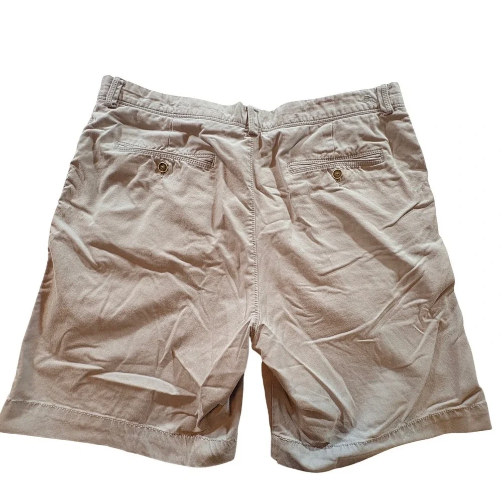 Tommy Bahama Chino Shorts Mens 38 Khaki Tan Tencel Cotton Stretch Casual Summer